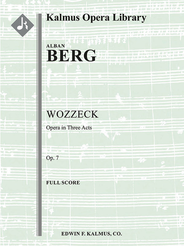 Wozzeck, Op. 7 (Complete Opera) Cover Image
