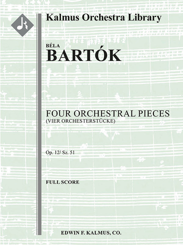 Four Orchestral Pieces, Op. 12 (Sz. 51) Cover Image