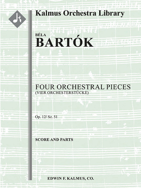 Four Orchestral Pieces, Op. 12 (Sz. 51) Cover Image