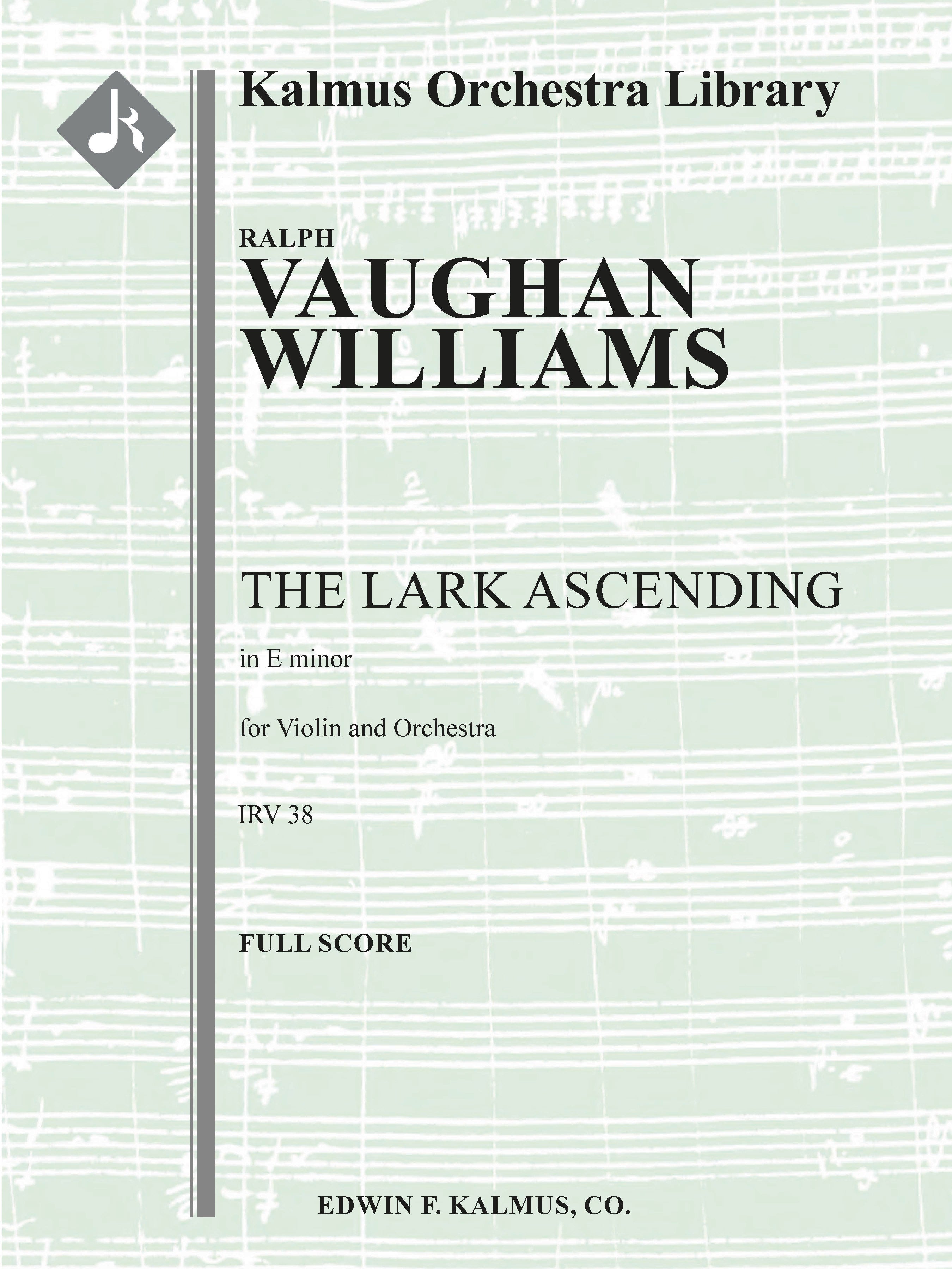 The Lark Ascending for Violin and Orchestra Cover Image