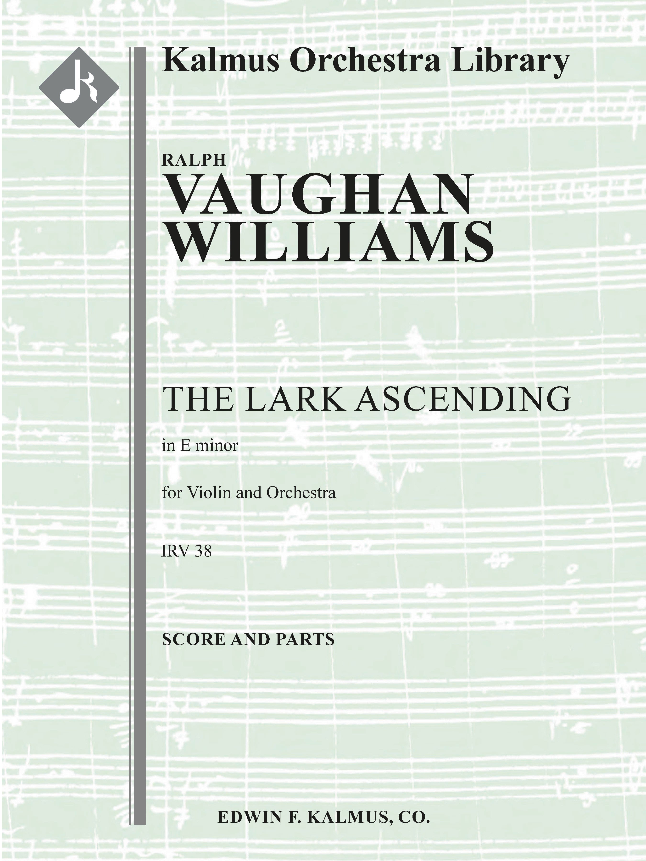 The Lark Ascending for Violin and Orchestra Cover Image