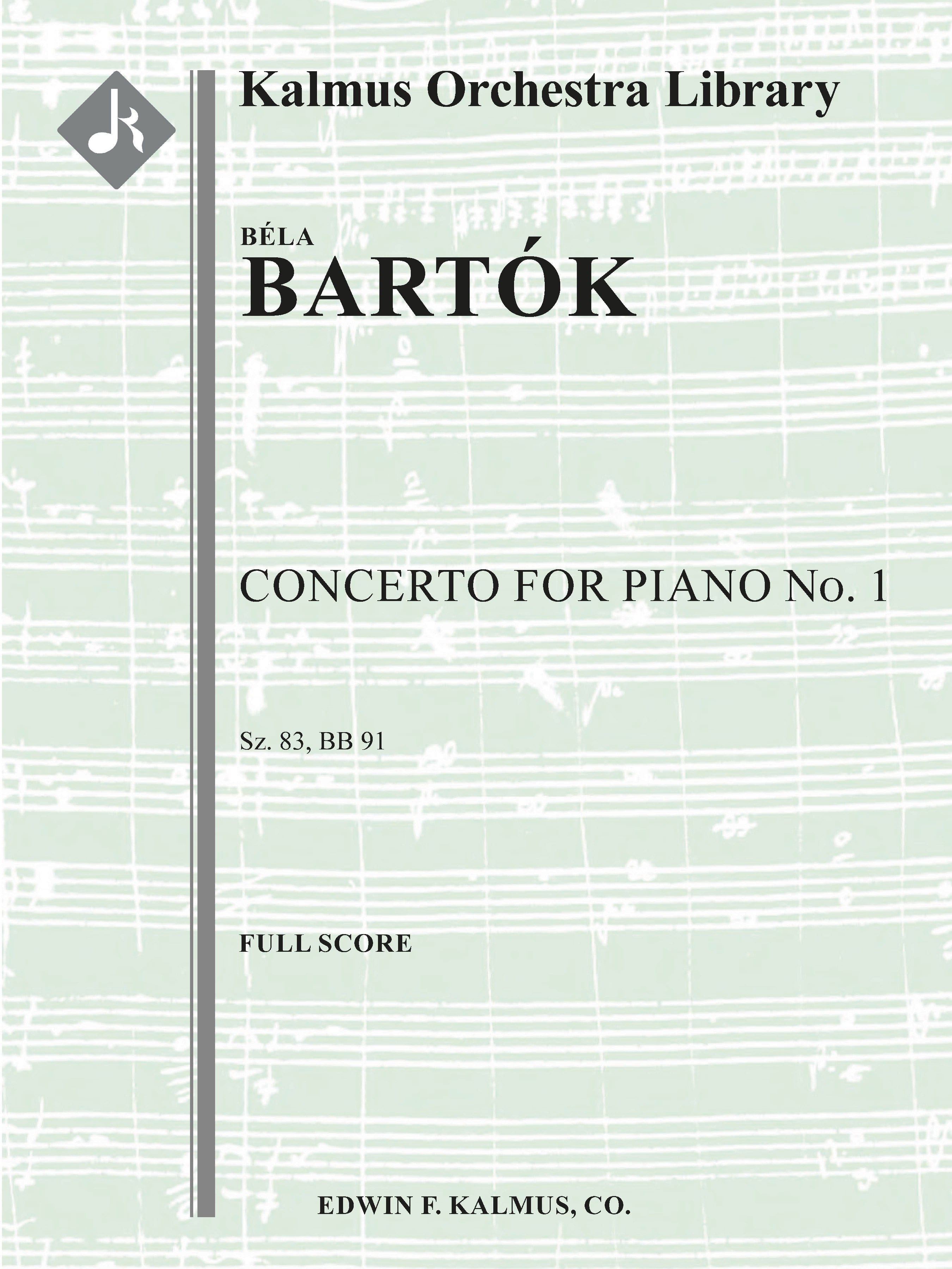 Concerto for Piano No. 1, Sz.83 Cover Image