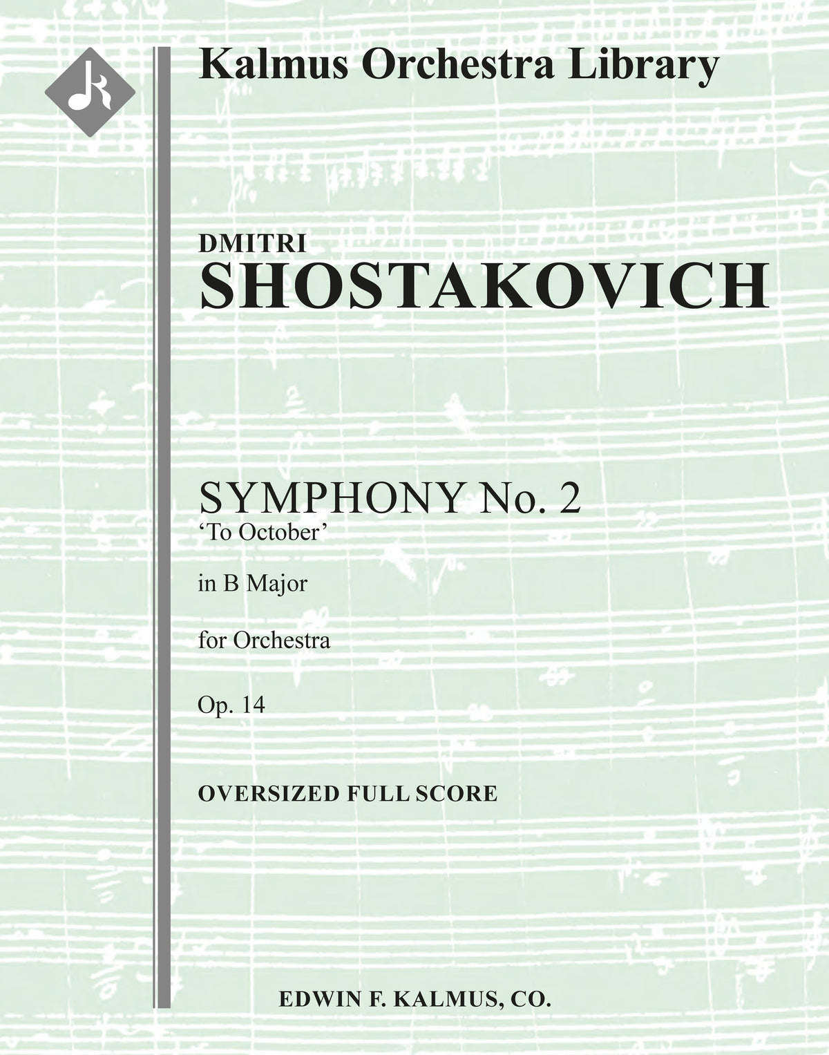 Symphony No. 2 in B major, Op. 14 (To October) Cover Image