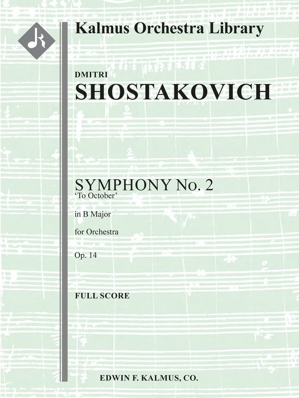Symphony No. 2 in B major, Op. 14 (To October) Cover Image