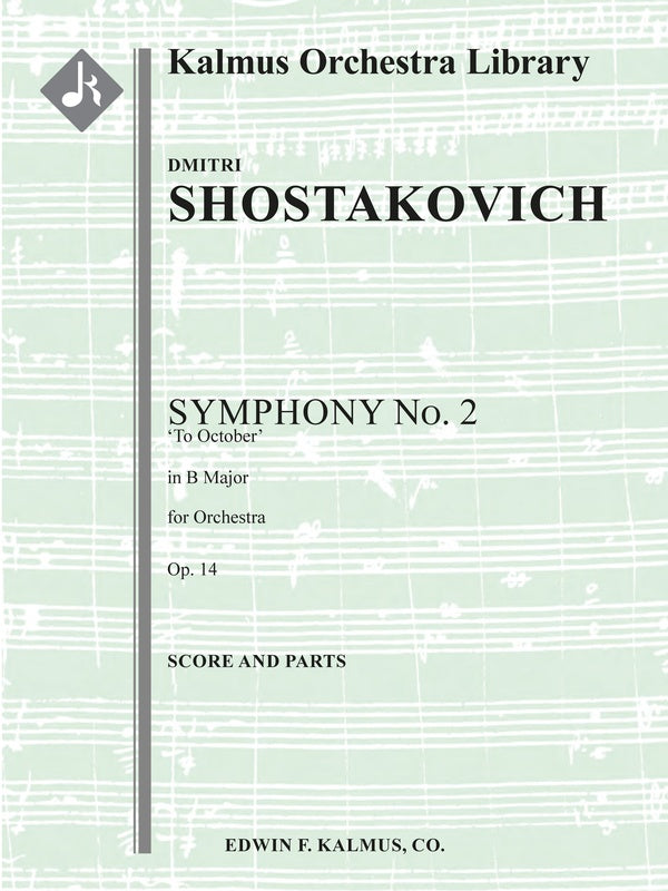 Symphony No. 2 in B major, Op. 14 (To October) Cover Image