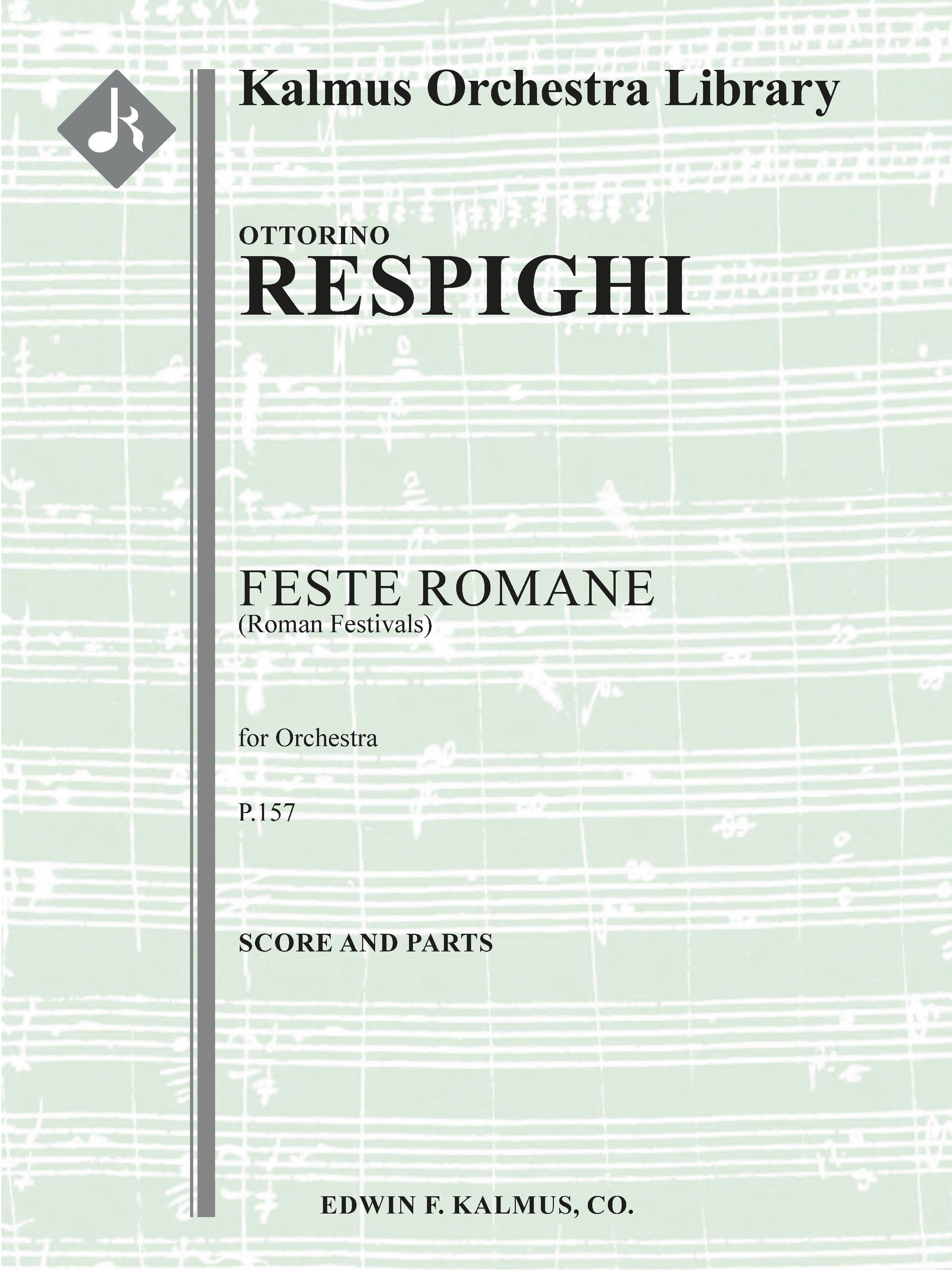 Feste Romane, P.157 (Roman Festivals) Cover Image