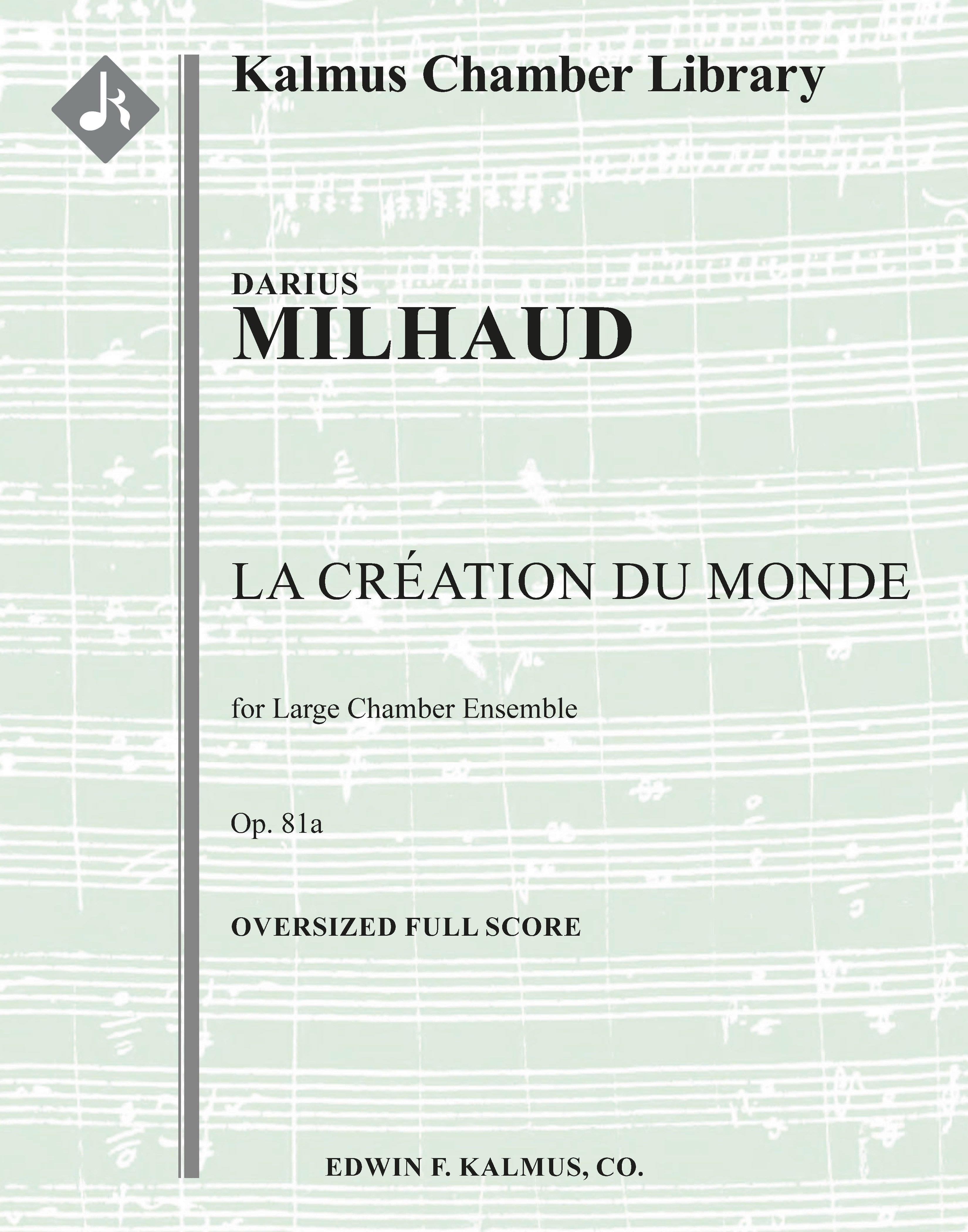 Creation du Monde, La, Op. 81a Cover Image