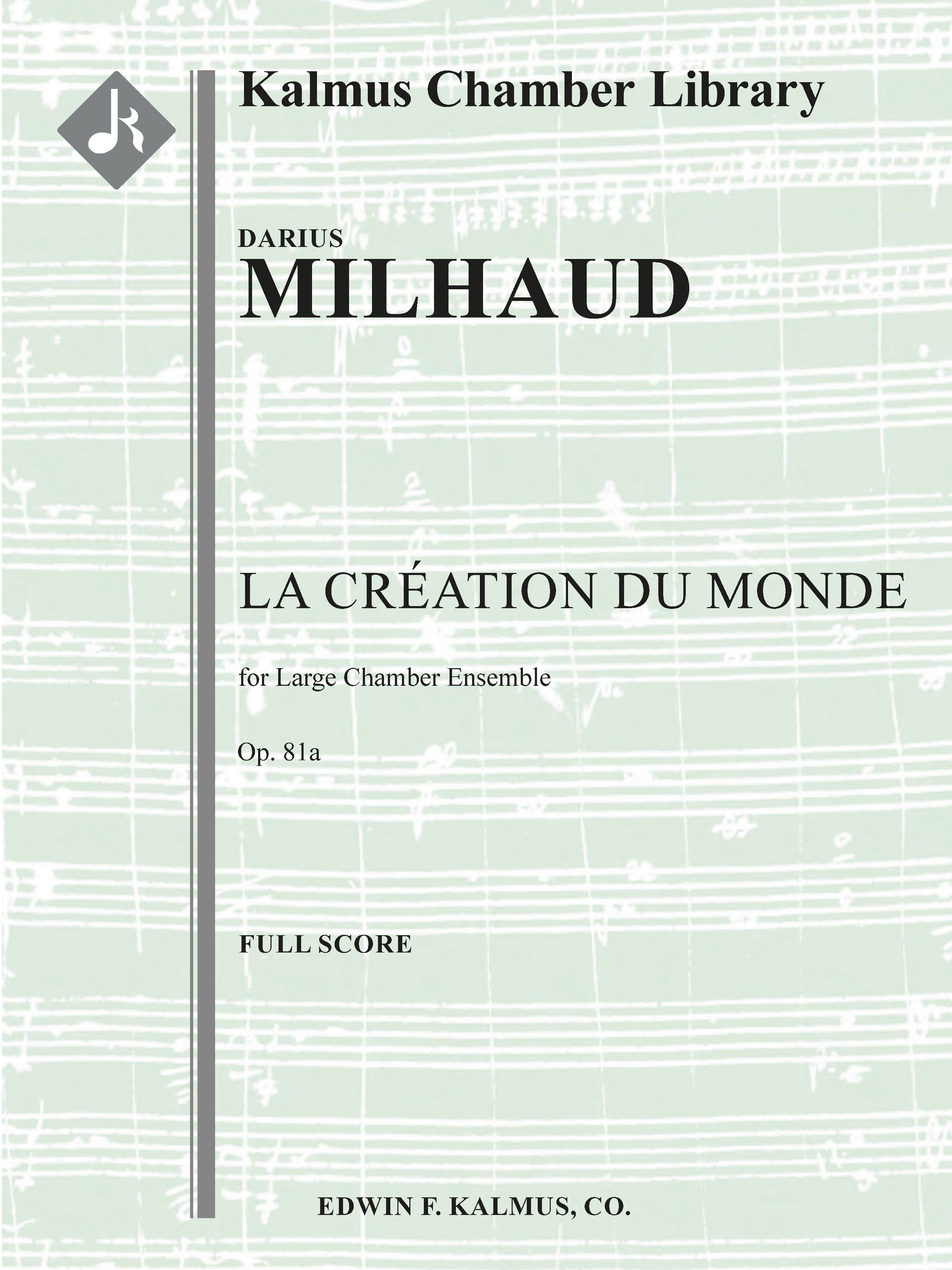 Creation du Monde, La, Op. 81a Cover Image