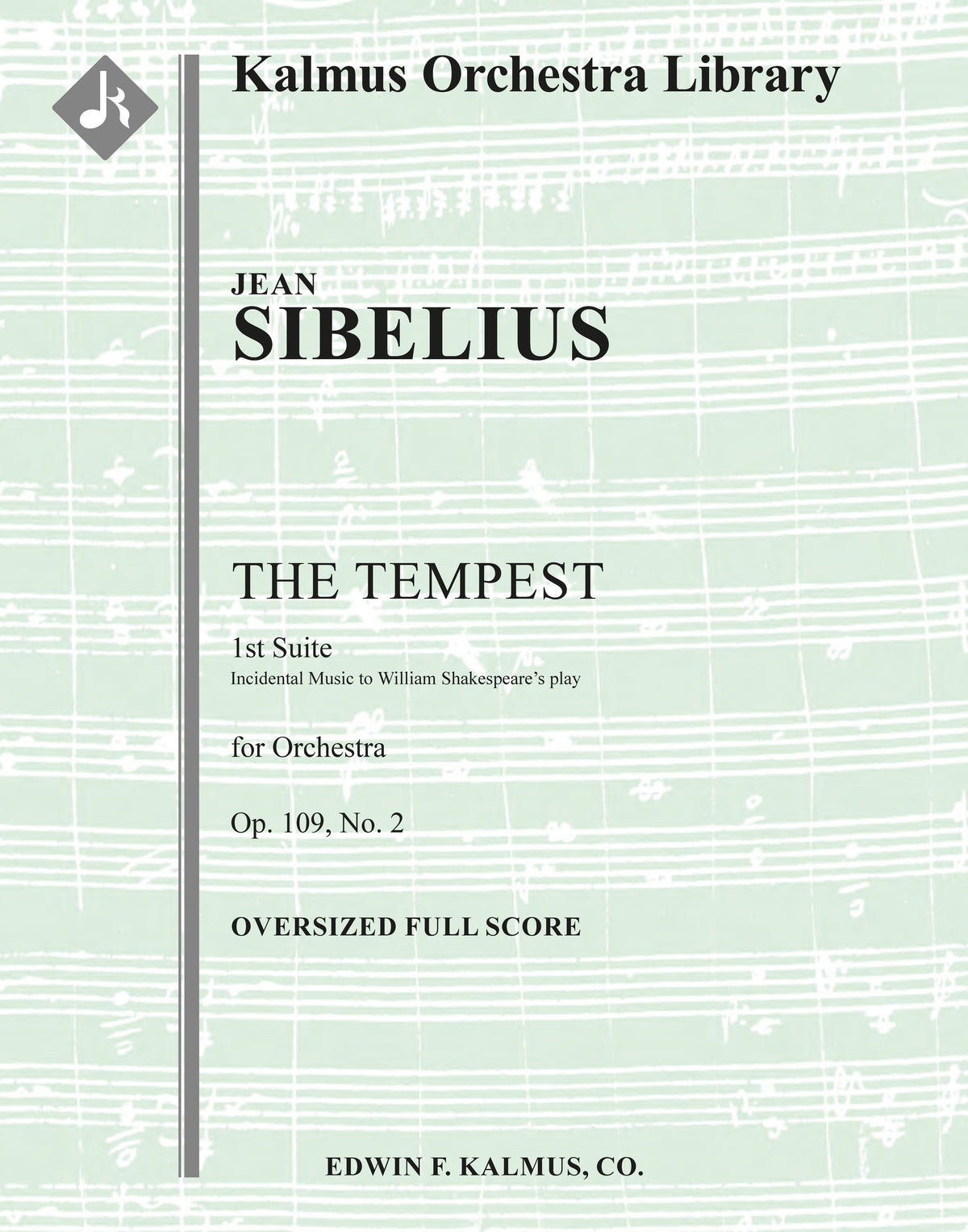 The Tempest: 1st Suite for Orchestra, Op. 109, No. 2 Cover Image