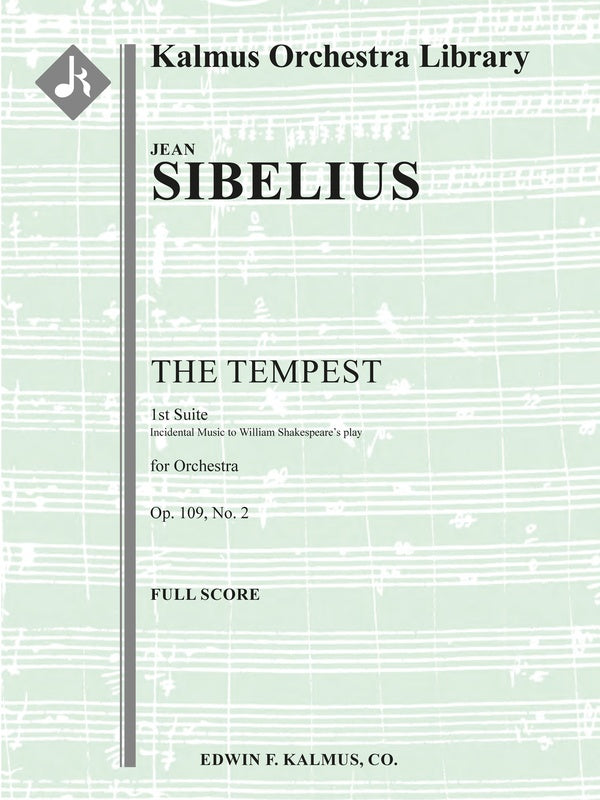The Tempest: 1st Suite for Orchestra, Op. 109, No. 2 Cover Image