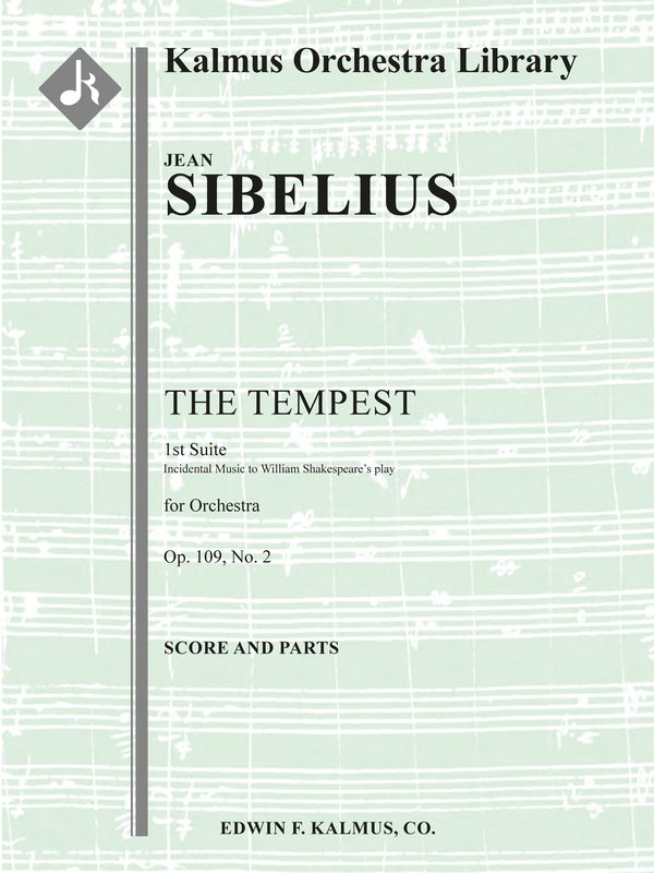 The Tempest: 1st Suite for Orchestra, Op. 109, No. 2 Cover Image