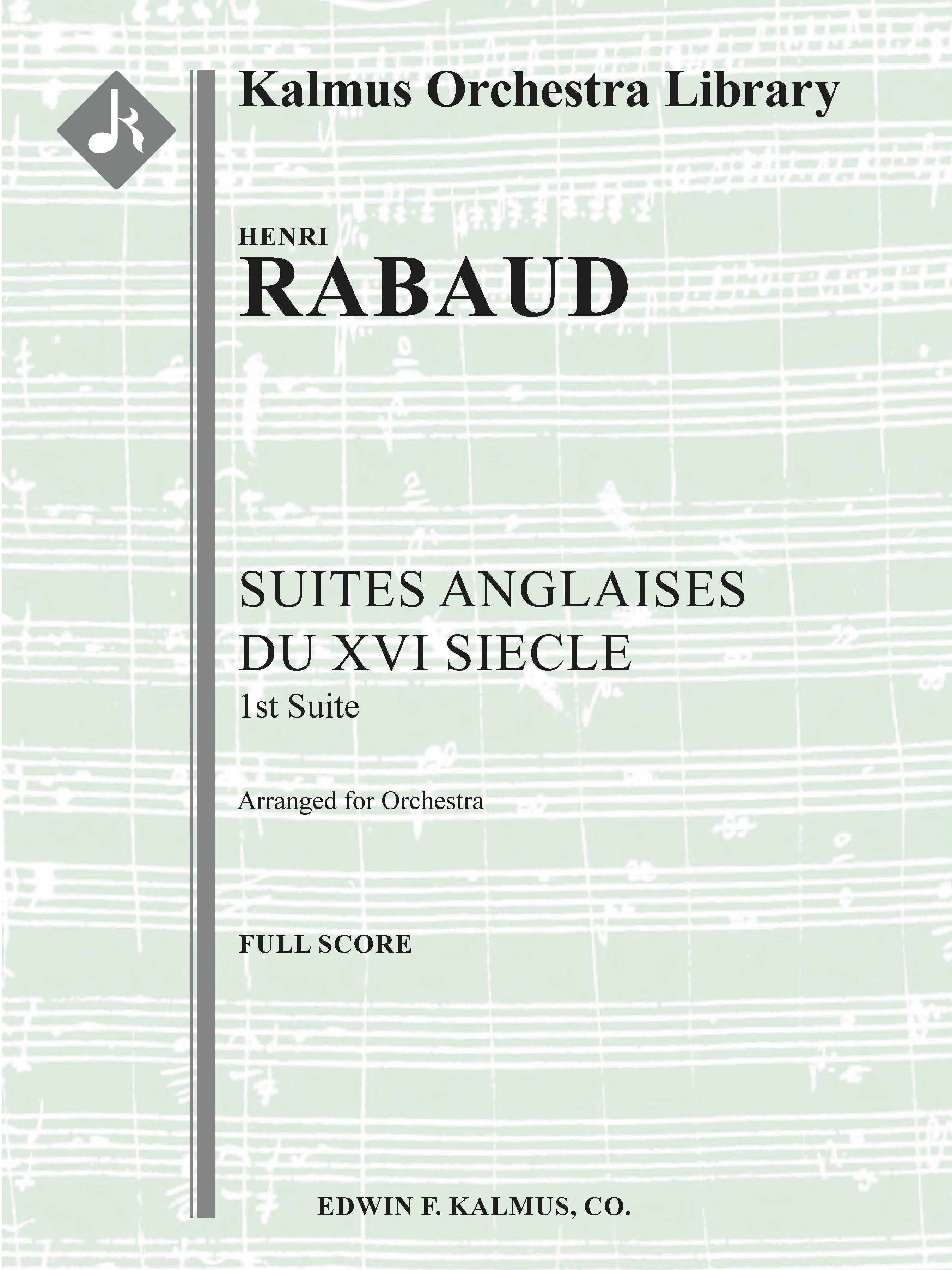 Suites Anglaises du XVI Siecle: 1st Suite Cover Image
