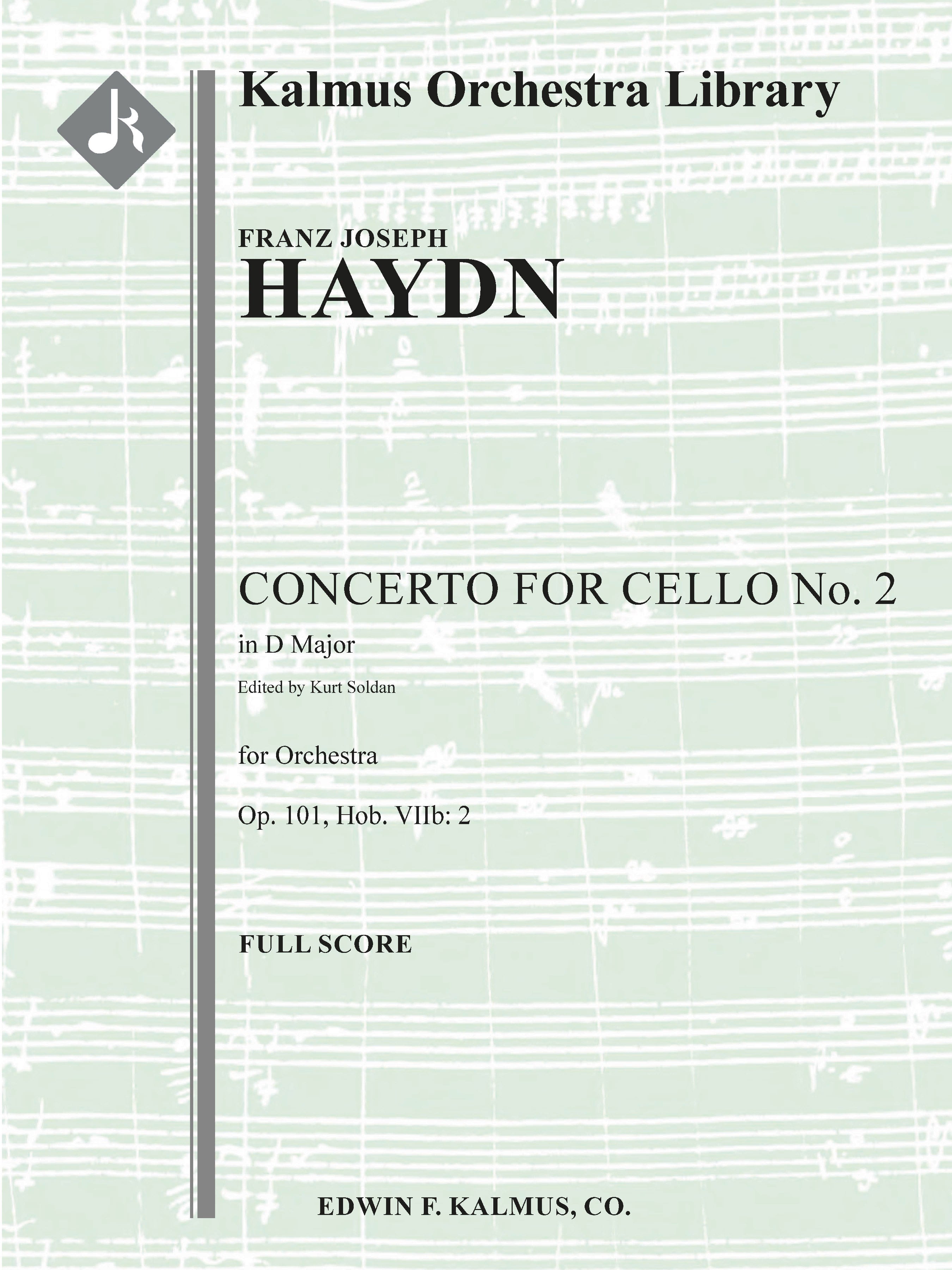 Concerto for Cello No. 2 in D, Op. 101 (Hob.VIIb:2) Cover Image