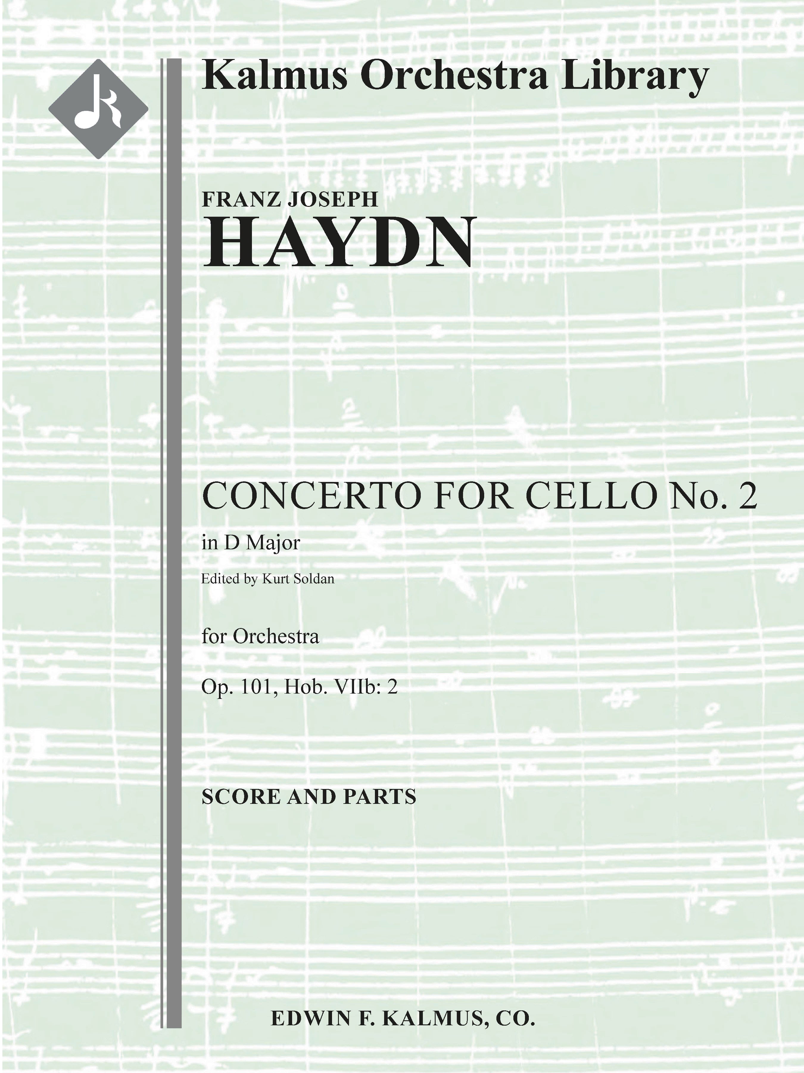 Concerto for Cello No. 2 in D, Op. 101 (Hob.VIIb:2) Cover Image