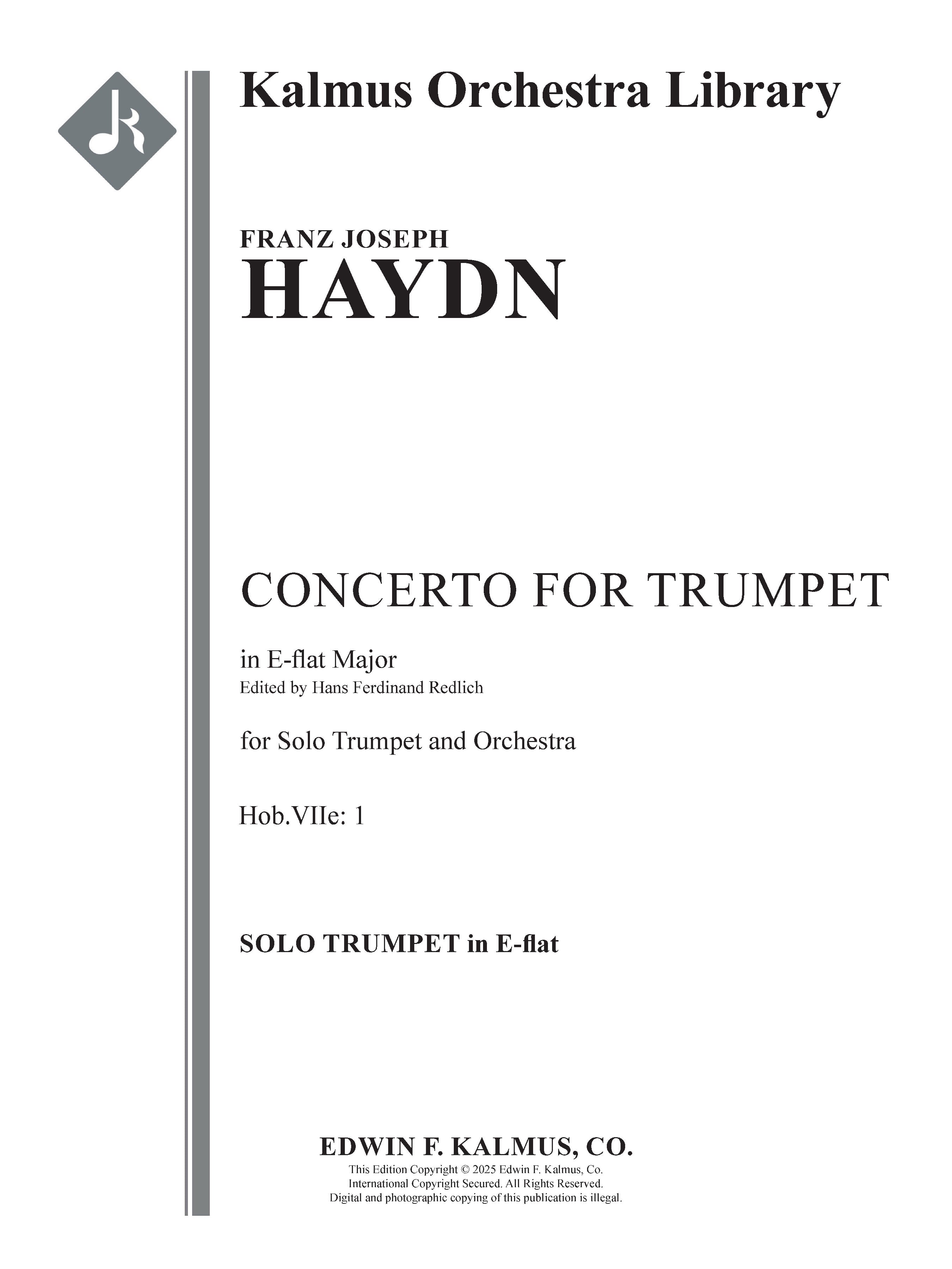 Concerto for Trumpet in E-flat, Hob.VIIe: 1 Cover Image
