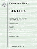 Summer Nights, Op. 7 (Les nuits d'été): 1. Villanelle (original key of A) Cover Image