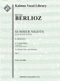 Summer Nights, Op. 7 (Les nuits d'été): 4. Absence (original key of F-sharp) Cover Image