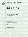 Summer Nights, Op. 7 (Les nuits d'été): 4. Absence (original key of F-sharp) Cover Image