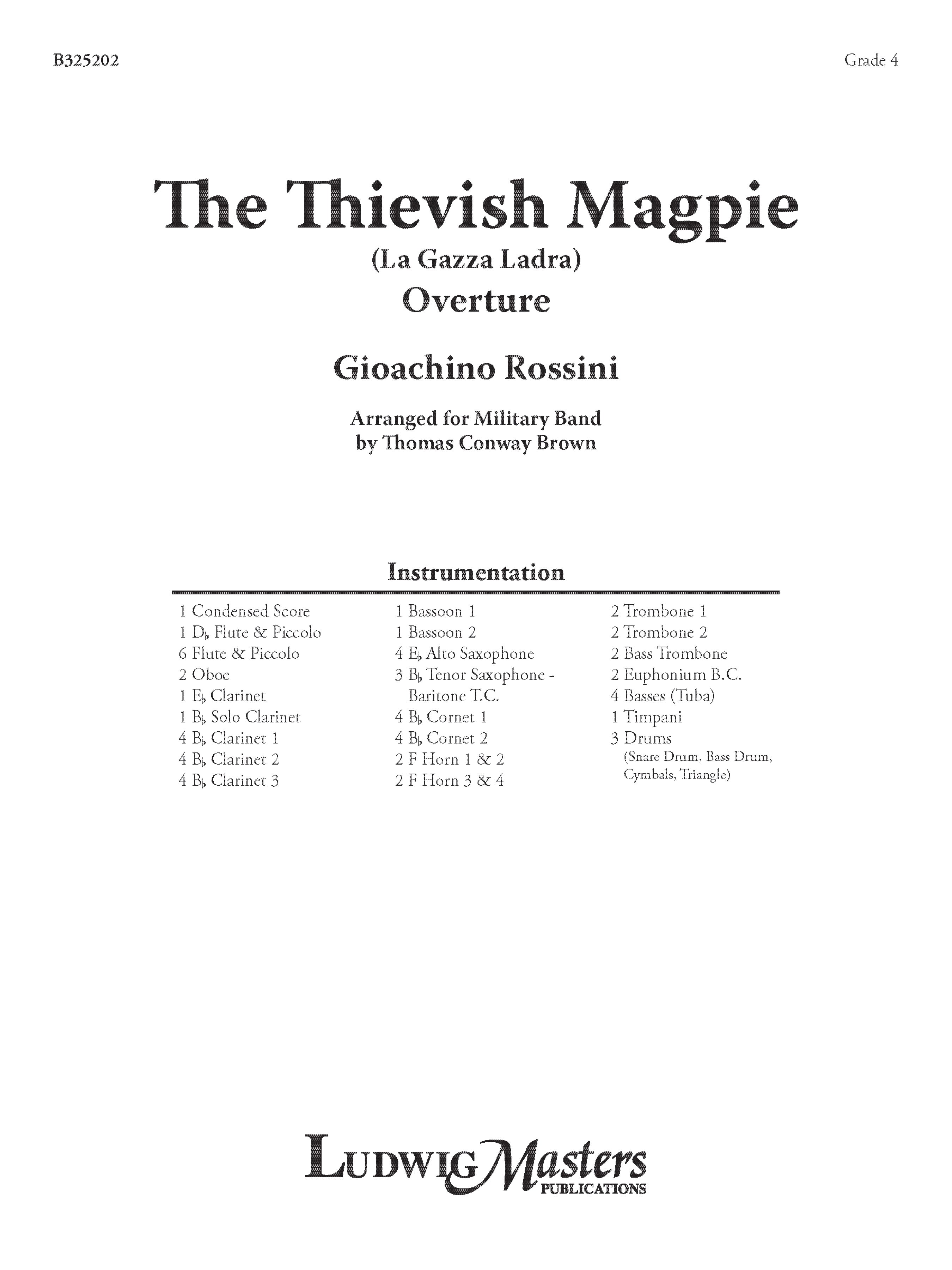 La Gazza Ladra (The Thieving Magpie): Overture Cover Image