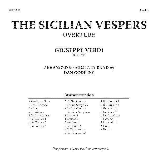 Sicilian Vespers, The: Overture Cover Image