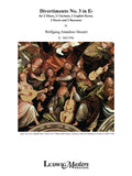 Divertimento No. 3 in E-flat, K. 166/159d Cover Image