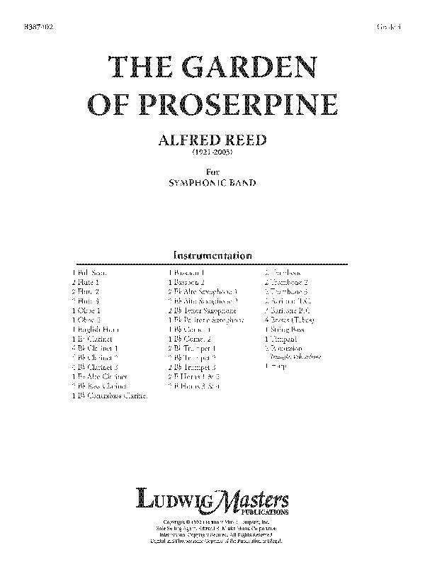The Garden of Proserpine Cover Image