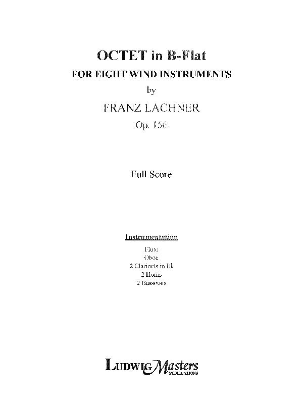 Octet in B-flat, Op. 156 Cover Image