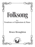Folksong for Trombone or Euphonium and Piano Cover Image