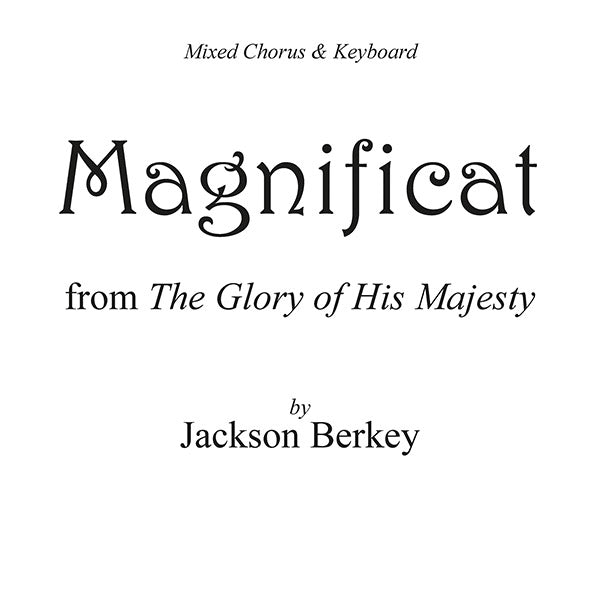 Magnificat from the Glory of His Majesty Cover Image