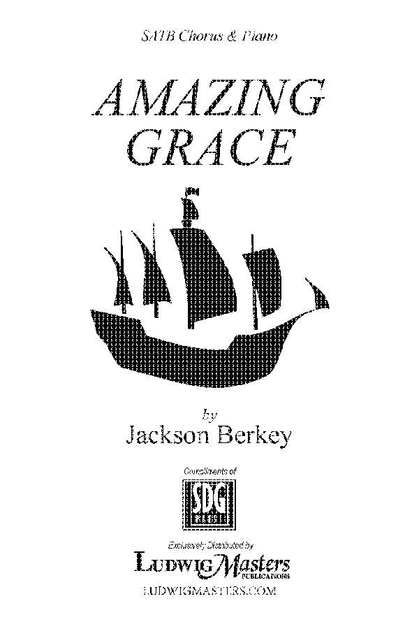 Amazing Grace for SATB Chorus Cover Image