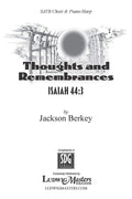 Thoughts & Remembrances: I. Isaiah 44:3 Cover Image