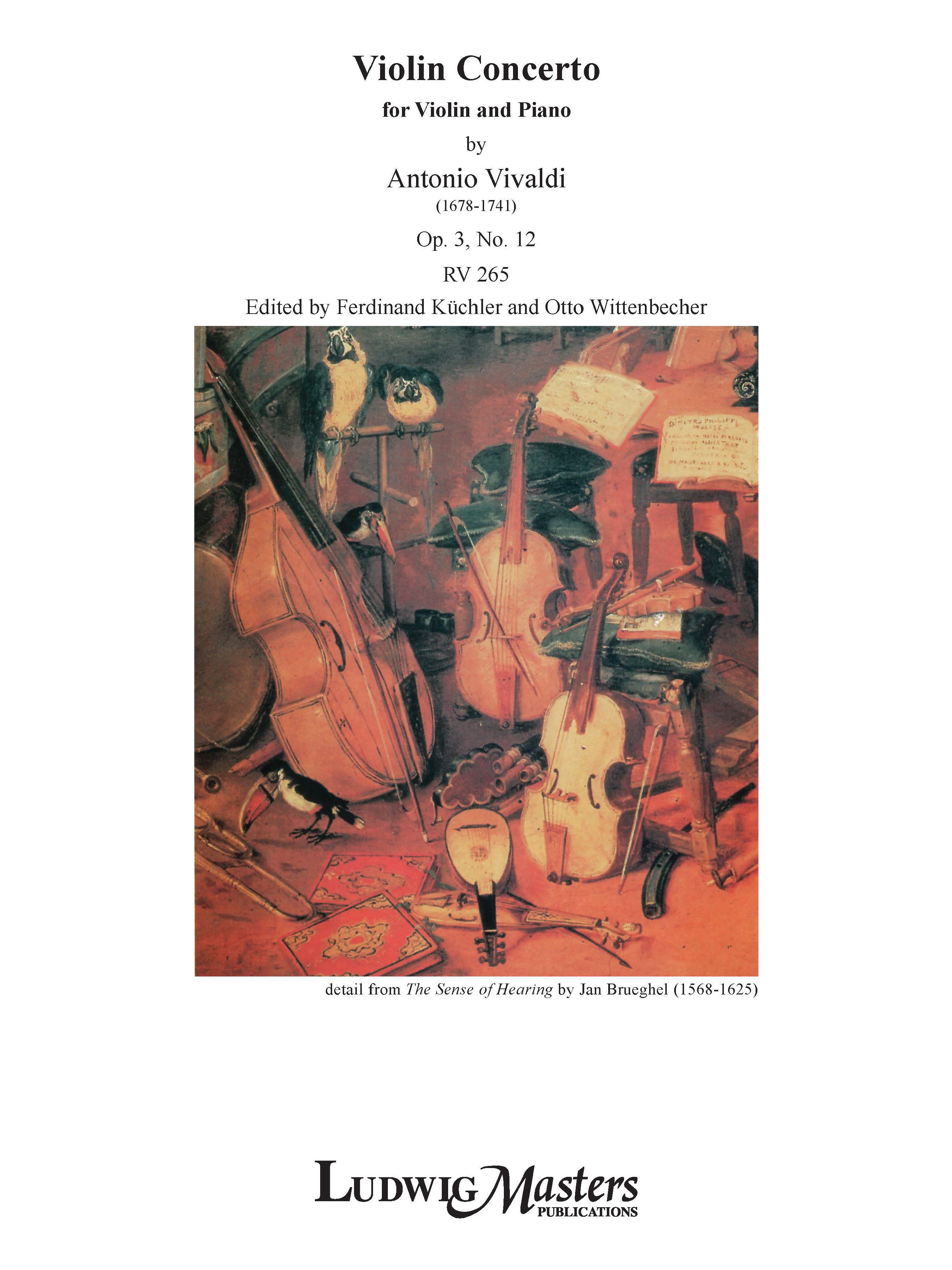 Concerto for Violin, Op. 3/12, RV 265 Cover Image