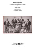 Three Preludes for Saxophone (Soprano or Tenor) or Clarinet Cover Image