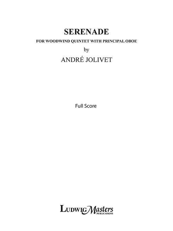 Serenade for Wind Quintet with Principal Oboe Cover Image