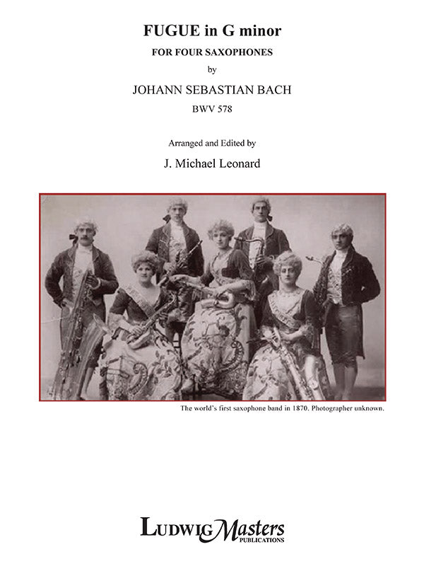 Fugue In G Minor, The Little for Saxophone Quartet Cover Image