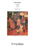 Three Pieces for Violin and Piano Cover Image