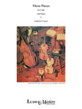 Three Pieces for Cello and Piano Cover Image
