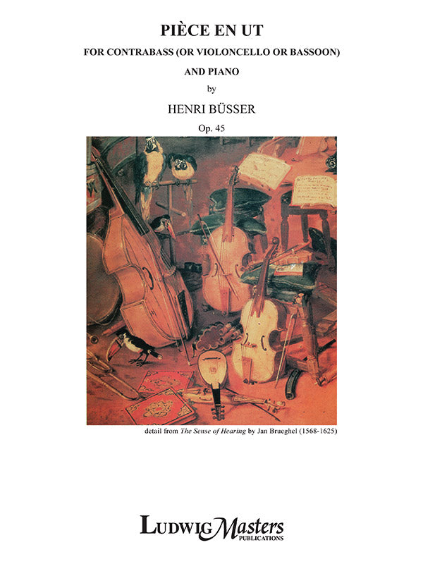 Piece in C (Ut) for Contrabass (or Violoncello or Bassoon) and Piano, Op. 45 Cover Image