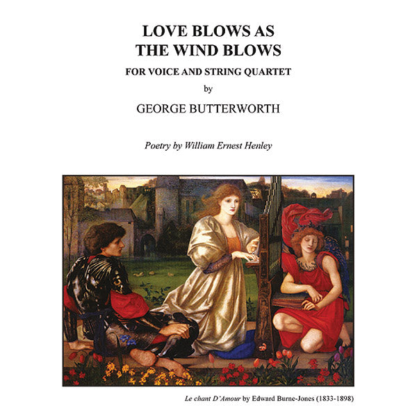 Love Blows as the Wind Blows for Voice and String Quartet (or Piano) Cover Image