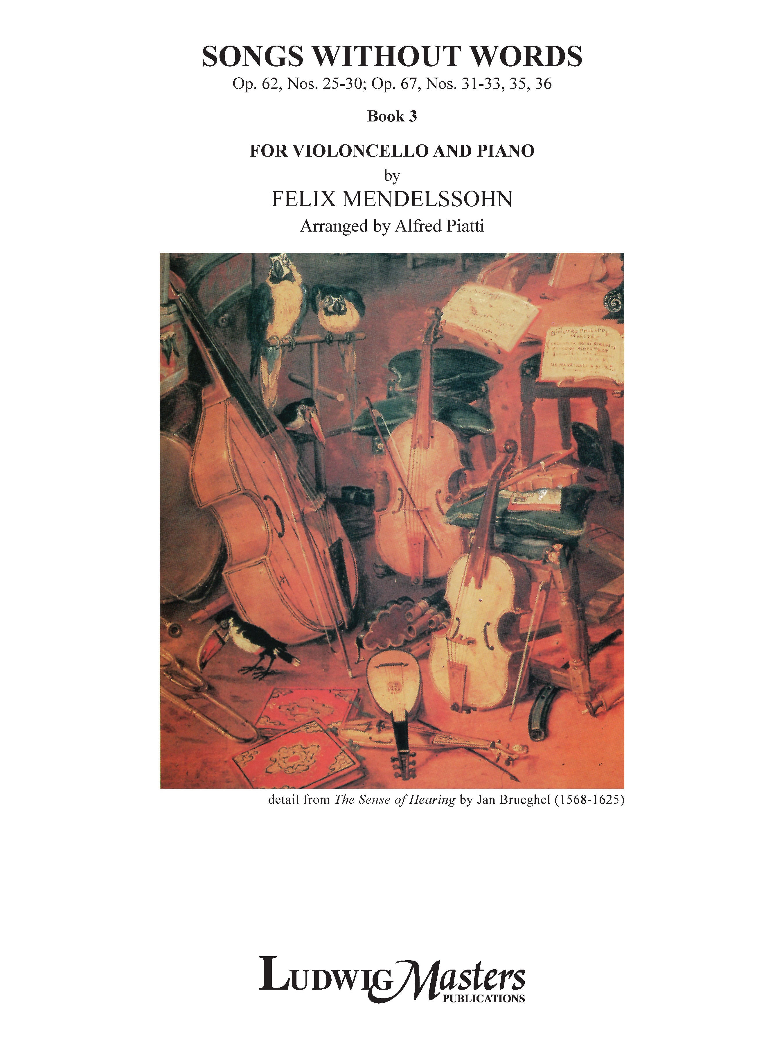 Songs Without Words (Lieder ohne Worte), Book 3 Cover Image