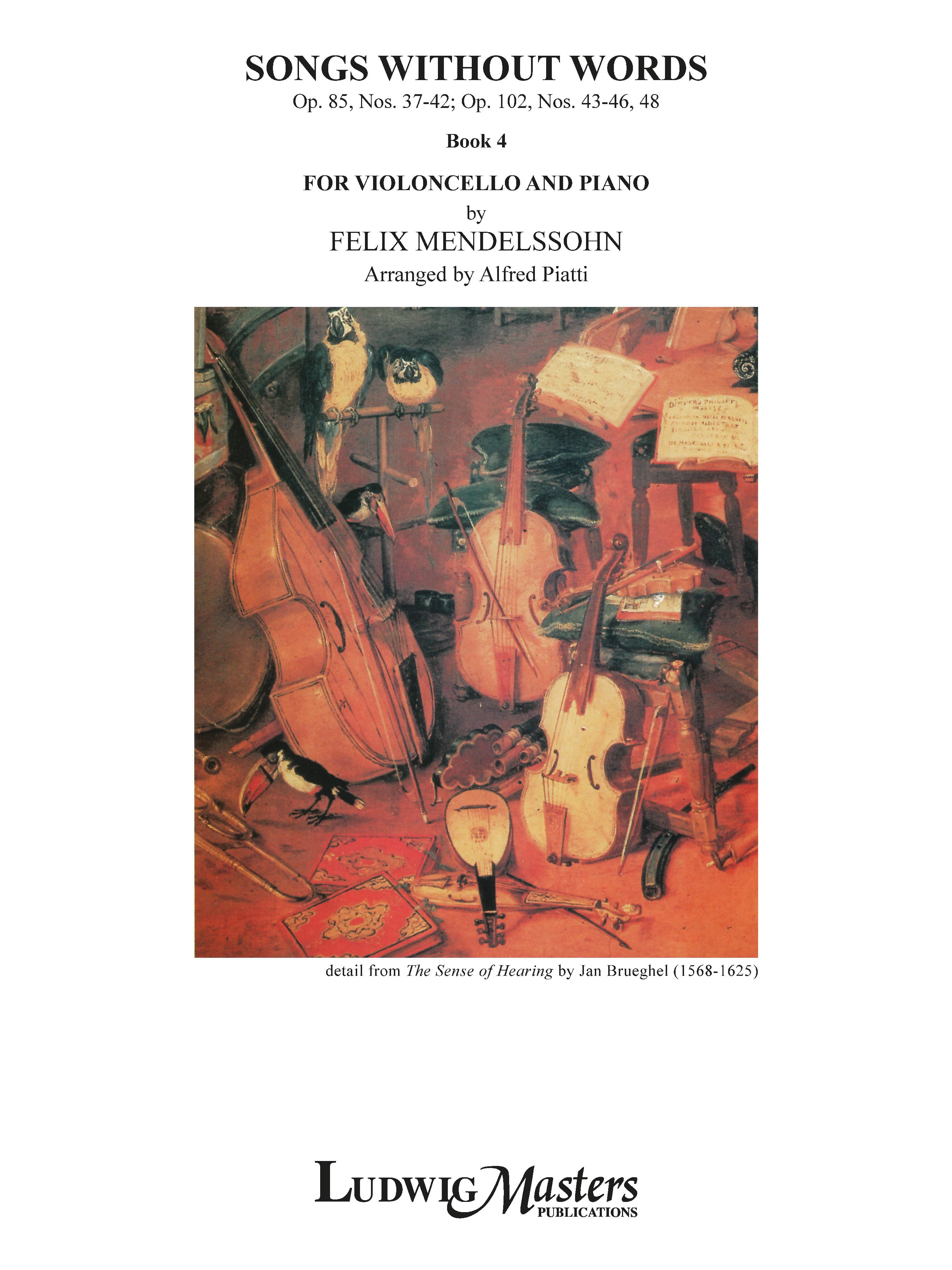 Songs Without Words (Lieder ohne Worte), Book 4 Cover Image