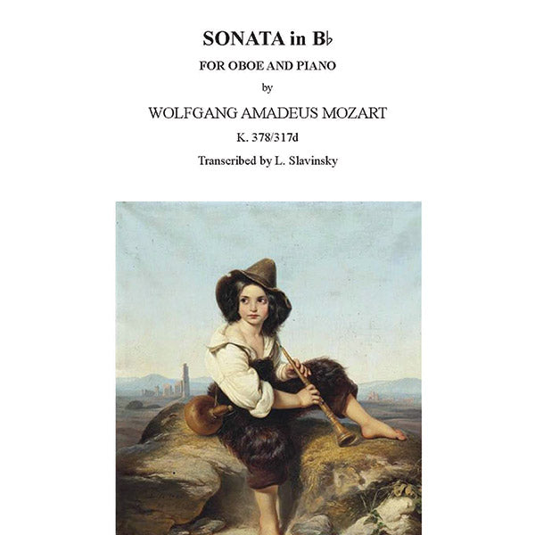 Sonata in B flat, K. 378/317d, for Oboe and Piano Cover Image