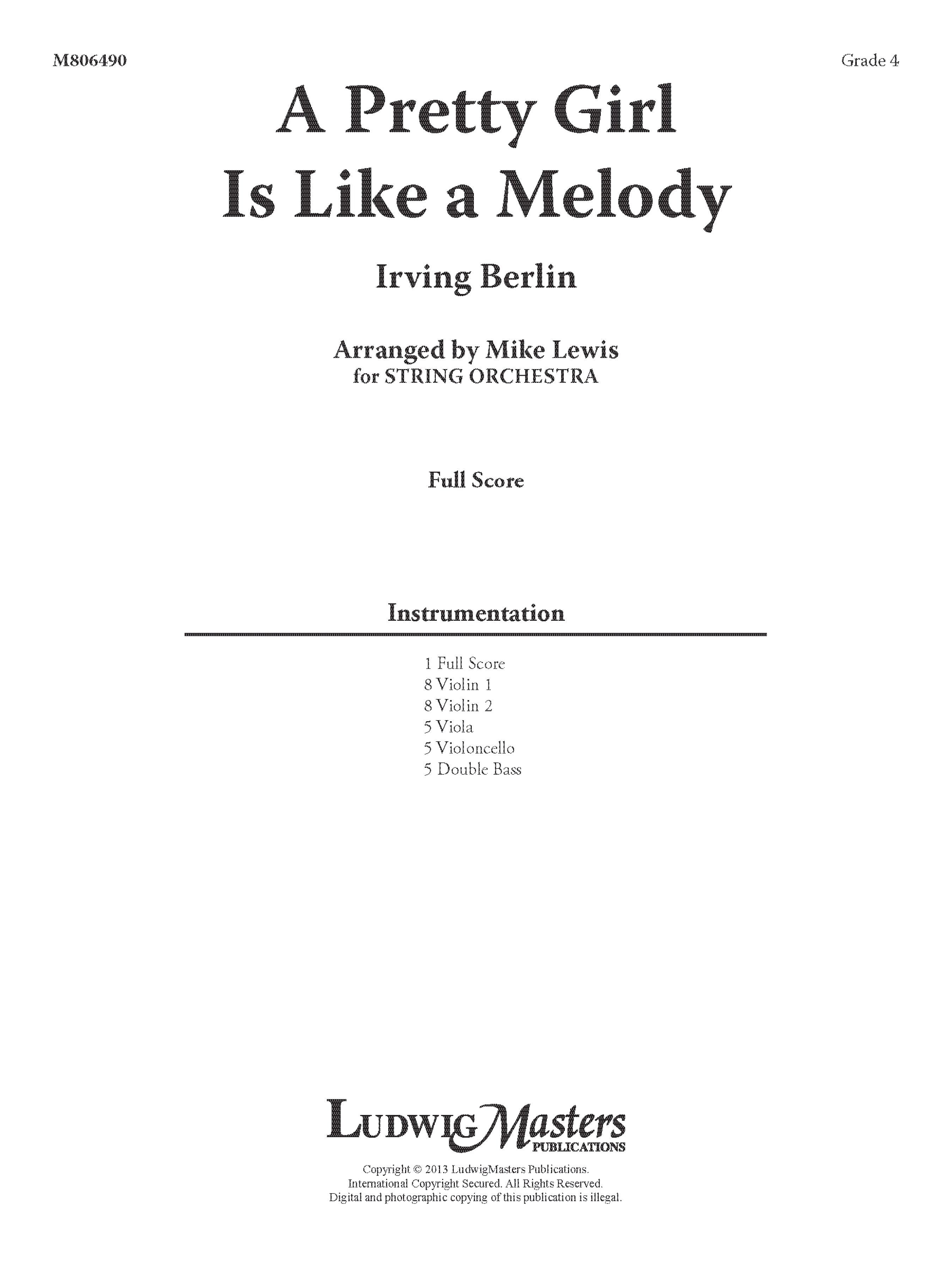 Pretty Girl Is Like a Melody, A Cover Image