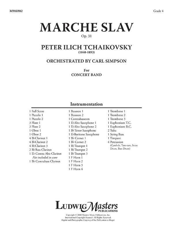 Marche Slav, Op. 31 Cover Image