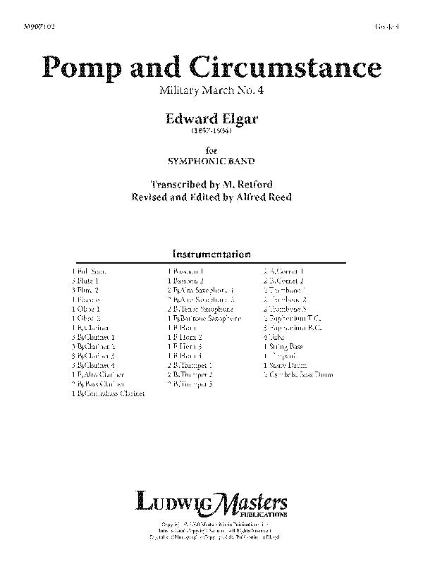 Pomp and Circumstance March No. 4 Cover Image