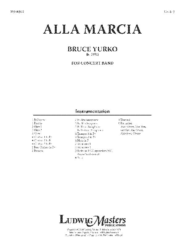 Alla Marcia Cover Image