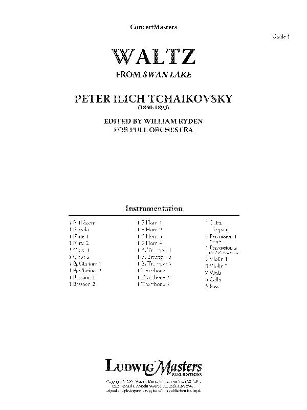Waltz from Swan Lake Cover Image