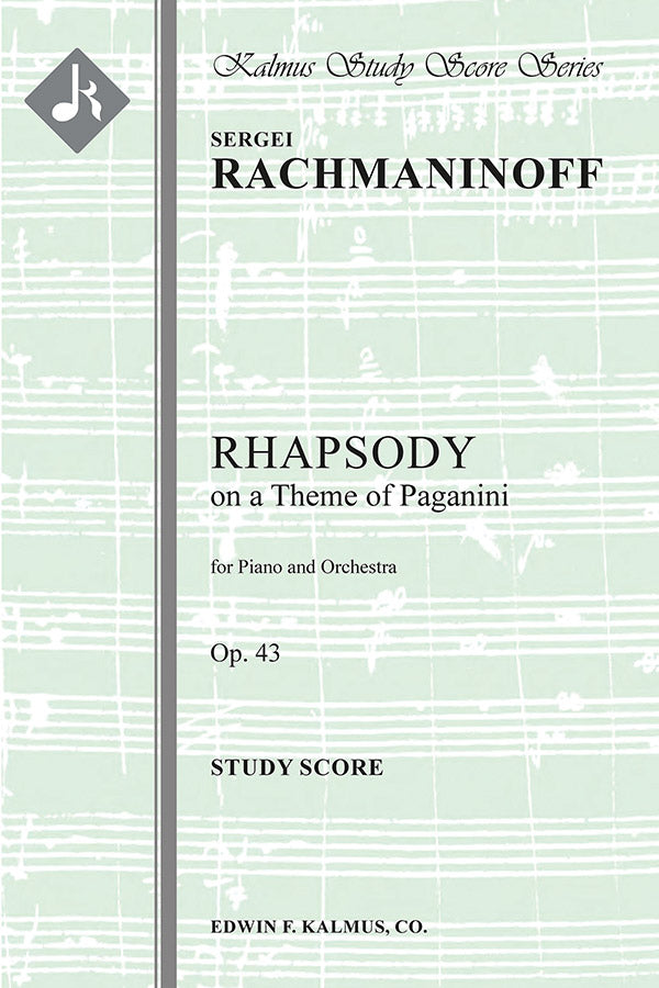 Rhapsody on a Theme of Paganini, Op. 43 Cover Image