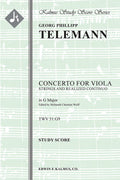 Concerto for Viola in G, TWV 51:G9 Cover Image