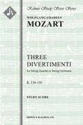 Three Divertimenti, K. 136-138/125a-c (Salzburg Symphony Nos. 1-3) Cover Image